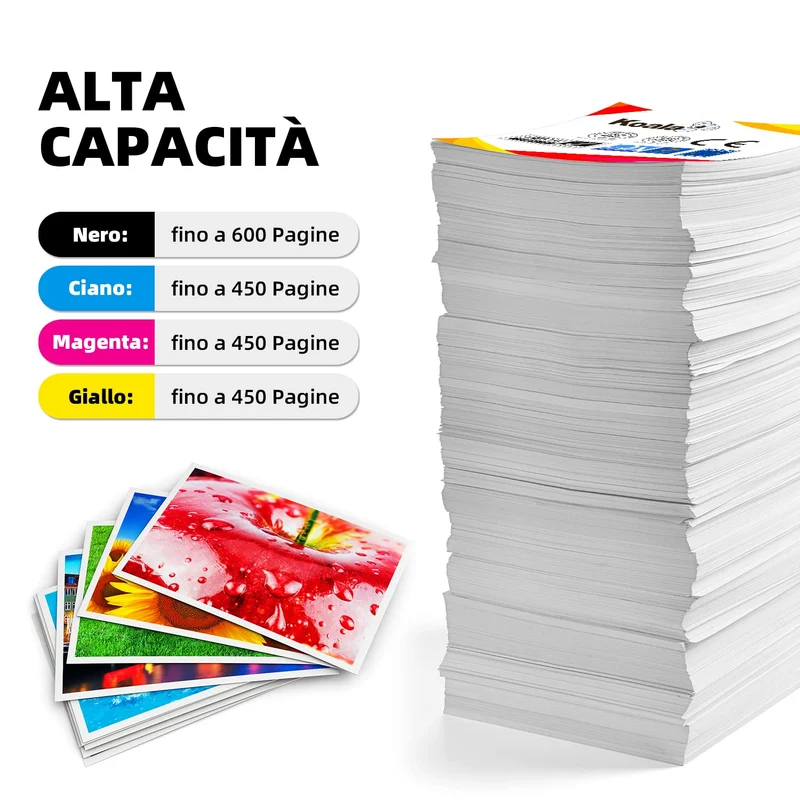 Koala T0715 Cartuccia d'inchiostro Compatibili per Epson T0711 T0712 T0713 T0714 pour Stylus SX100 SX110 SX210 SX215 SX410 SX415 SX510W SX515W SX610FW DX4400 DX7450 DX8400 DX9400F, Pacco din 20
