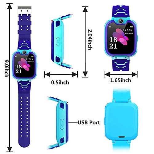 Smartwatch per Bambini con Telefono, Orologio Intelligente con 16 Giochi Chiamata Musicale SOS Touchscreen Fotocamera, Smart Watch per Ragazzi Ragazze Regalo di Compleanno[Scheda SD integrata]