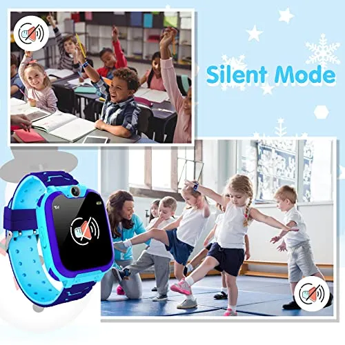 Smartwatch per Bambini con Telefono, Orologio Intelligente con 16 Giochi Chiamata Musicale SOS Touchscreen Fotocamera, Smart Watch per Ragazzi Ragazze Regalo di Compleanno[Scheda SD integrata]