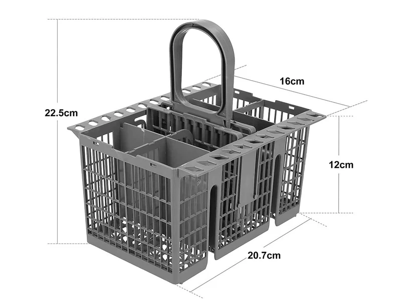 Cestello per Posate da Lavastoviglie Compatibile con Hotpoint, Indesit, Whirlpool Gray