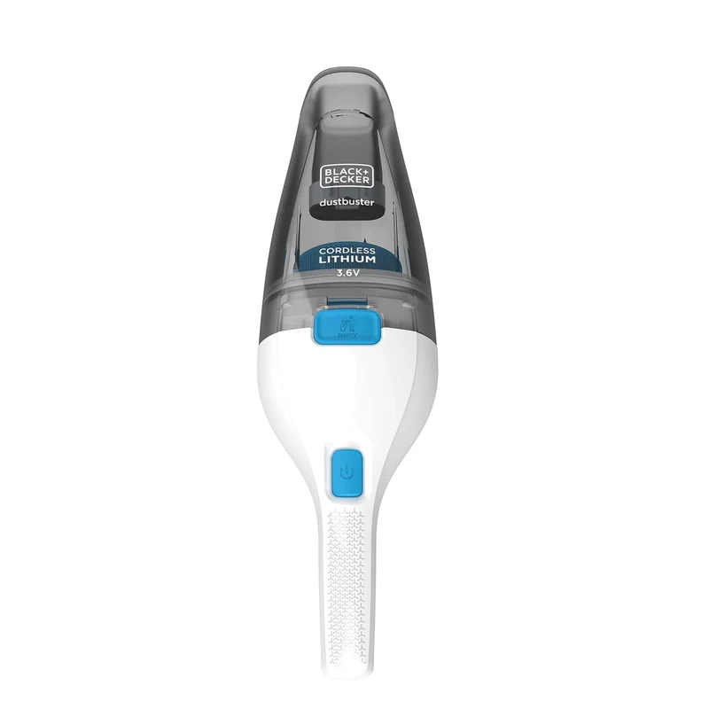 Black+Decker Nvc115Jl-Qw Aspirabriciole Senza Fili Potente A Batteria Litio Con Doppio Sistema Di Filtraggio, 3.6 V, Bianco/Grigio/Blu