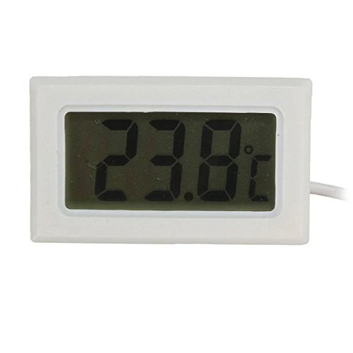 ARCELI Termometro digitale LCD Monitoraggio della temperatura con sonda esterna per frigorifero Frigorifero congelatore Acquario - Bianco