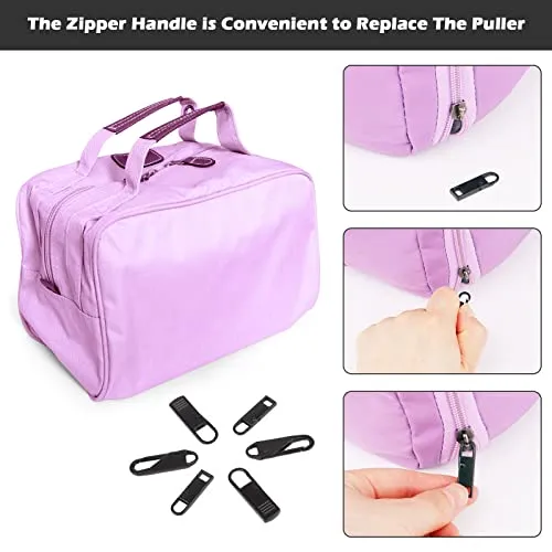 6Pezzi Tiretti per Cerniere, cursori per cerniere lampo，Cursore Cerniera Ricambio, per Riparazione Zip，Per Vestiti, Bagagli, Valigia, Jeans,Zaino, Mestiere Fai Da Te，Borsa Giacca