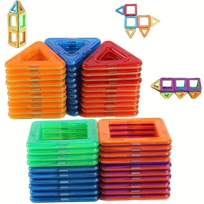 Blocchi magnetici Giocattoli per bambini, I giocattoli magnetici sono adatti a ragazzi e ragazze di età superiore a 3 anni per imparare i giocattoli per bambini Regali di compleanno di Natale, Halloween/Giorno del Ringraziamento/Regalo di Natale