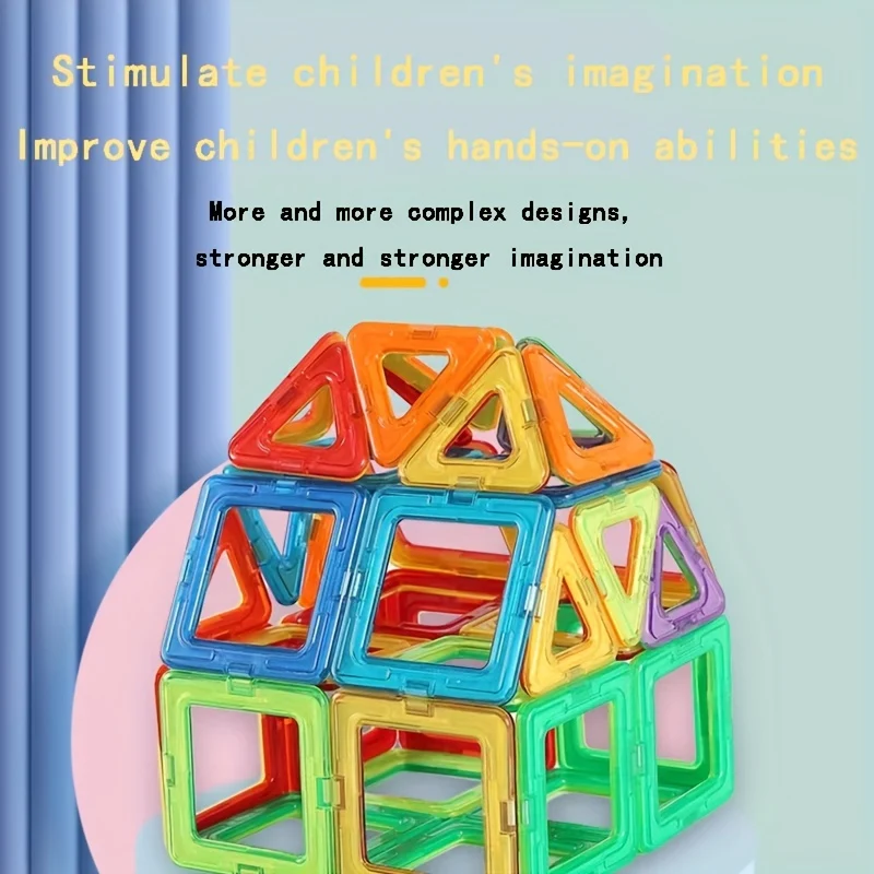 Blocchi magnetici Giocattoli per bambini, I giocattoli magnetici sono adatti a ragazzi e ragazze di età superiore a 3 anni per imparare i giocattoli per bambini Regali di compleanno di Natale, Halloween/Giorno del Ringraziamento/Regalo di Natale