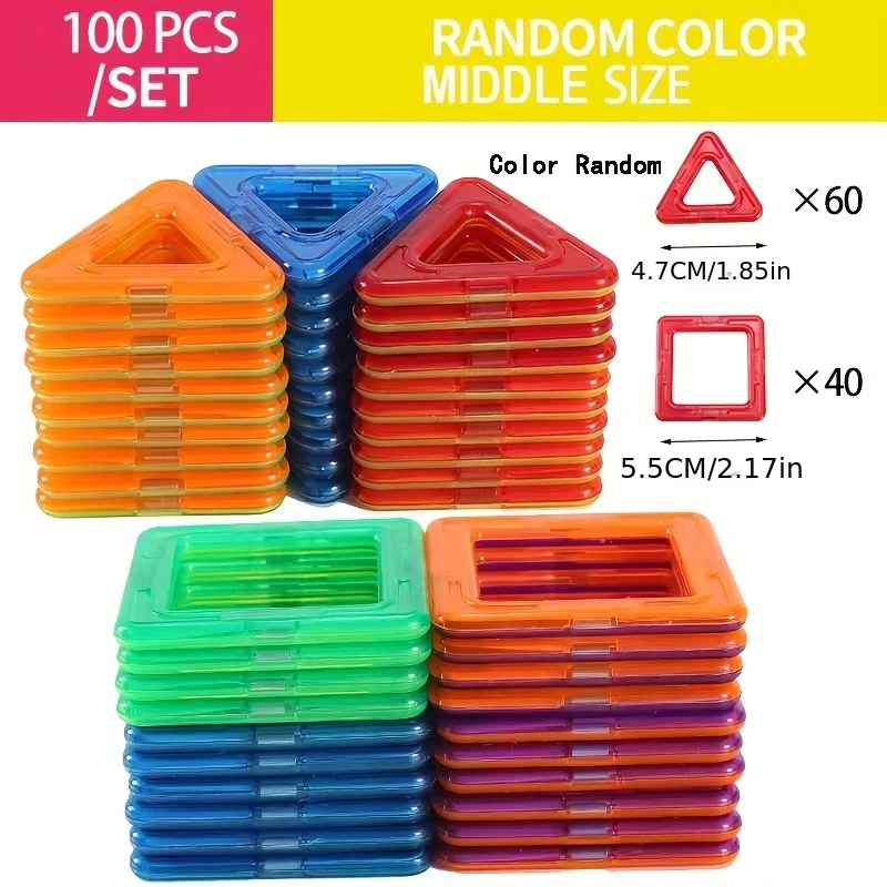 Blocchi magnetici Giocattoli per bambini, I giocattoli magnetici sono adatti a ragazzi e ragazze di età superiore a 3 anni per imparare i giocattoli per bambini Regali di compleanno di Natale, Halloween/Giorno del Ringraziamento/Regalo di Natale