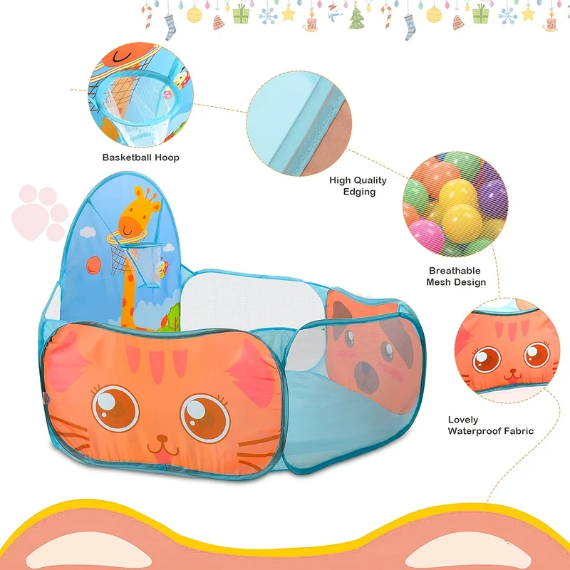 Buca della palla per bambini tenda pop up Bambini neonati Giocattoli Palla per bambini buca per interni all'aperto, palle non incluse