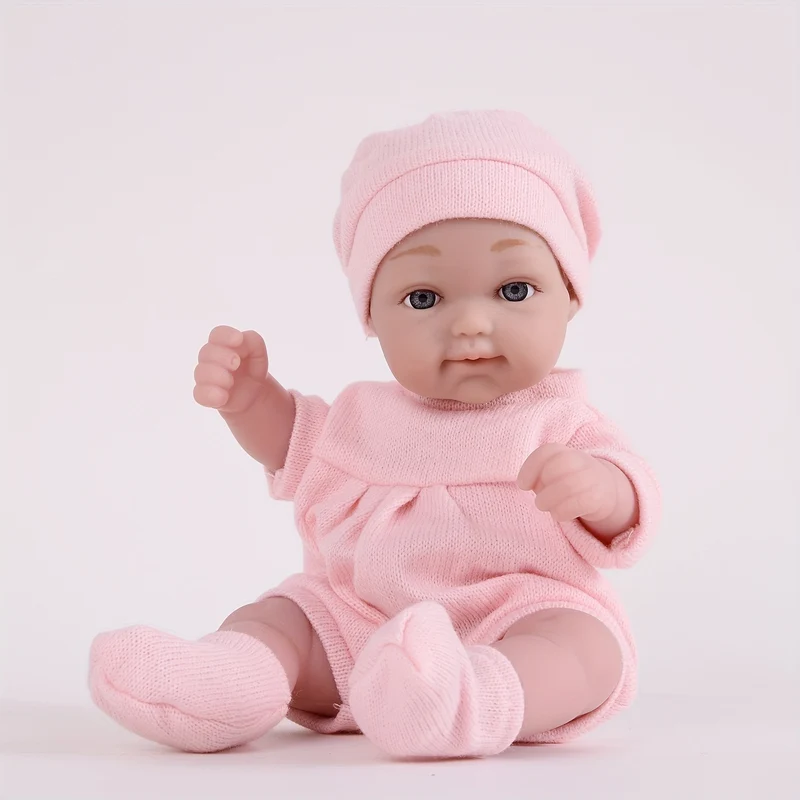 Bambole Reborn realistiche da 27,94 cm con cappello, calze e vestiti di Natale - Regalo perfetto per ragazze 3+! , Halloween/Giorno del Ringraziamento/regalo di Natale