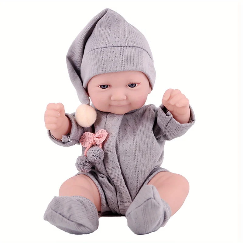 Bambole Reborn realistiche da 27,94 cm con cappello, calze e vestiti di Natale - Regalo perfetto per ragazze 3+! , Halloween/Giorno del Ringraziamento/regalo di Natale