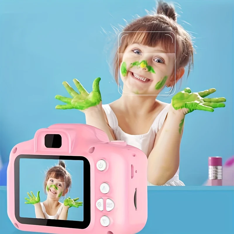 Fotocamera Digitale Per Bambini 1080P, Fotocamera Ricaricabile Per Bambini Giocattolo A Colori Con Schermo Da 2 Pollici, Supporto Per Scattare Foto, Registrare Video E Webcam, Compleanno Dei Bambini, Natale, Regali Di Halloween