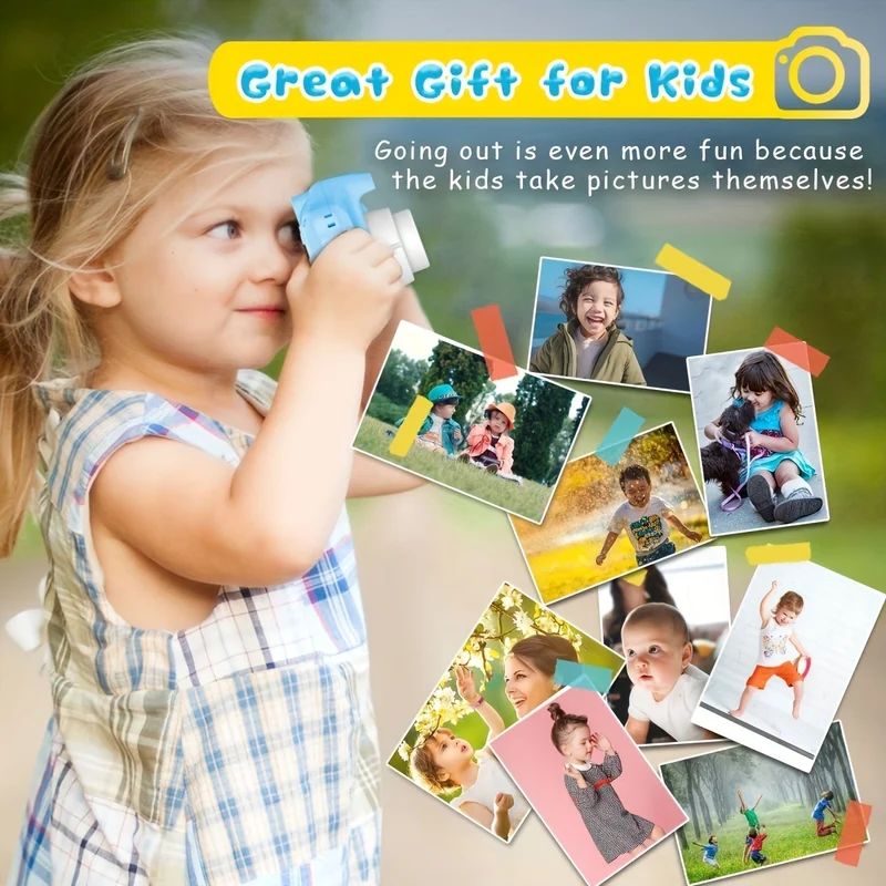 Fotocamera Digitale Per Bambini 1080P, Fotocamera Ricaricabile Per Bambini Giocattolo A Colori Con Schermo Da 2 Pollici, Supporto Per Scattare Foto, Registrare Video E Webcam, Compleanno Dei Bambini, Natale, Regali Di Halloween