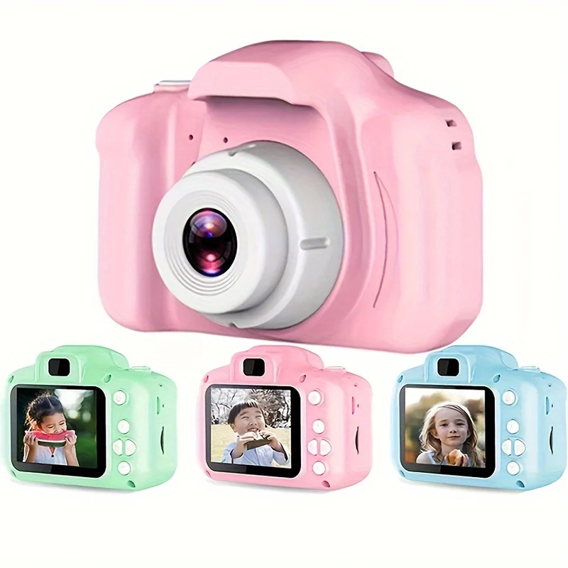 Fotocamera Digitale Per Bambini 1080P, Fotocamera Ricaricabile Per Bambini Giocattolo A Colori Con Schermo Da 2 Pollici, Supporto Per Scattare Foto, Registrare Video E Webcam, Compleanno Dei Bambini, Natale, Regali Di Halloween