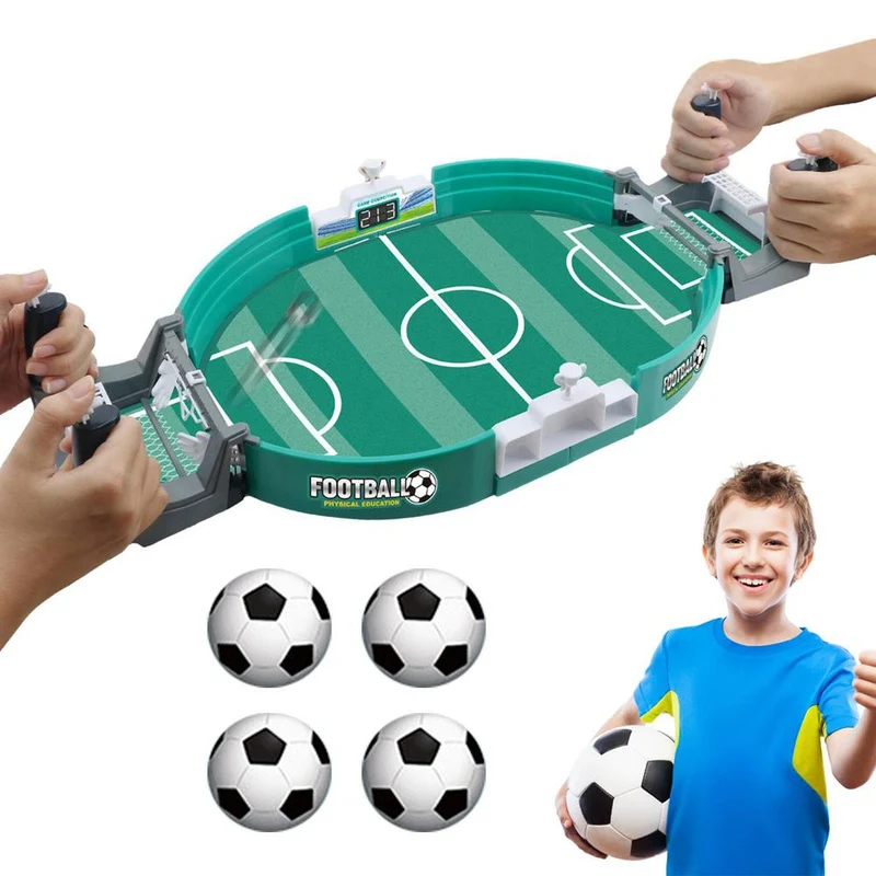 Vassoio del gioco del calcio da tavolo per bambini, mini gioco di calcio interattivo, nella palla per sala giochi interna, gioco per adulti, bambini, famiglia, divertimento notte.