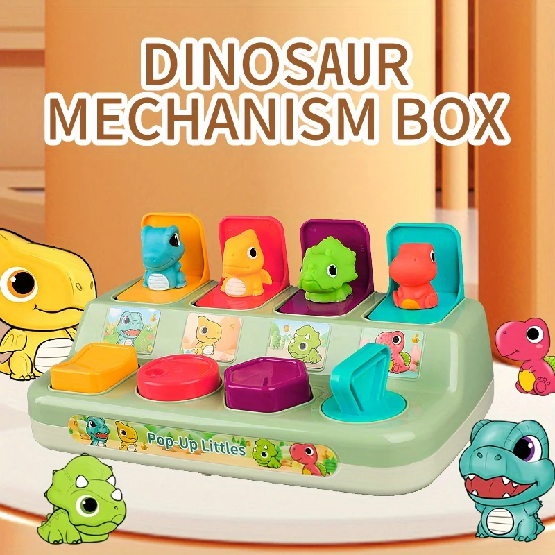 Sviluppa il pensiero logico e le abilità motorie del tuo bambino con questa divertente ed educativa scatola a sorpresa a forma di dinosauro, regalo per Halloween, Natale e Giorno del Ringraziamento