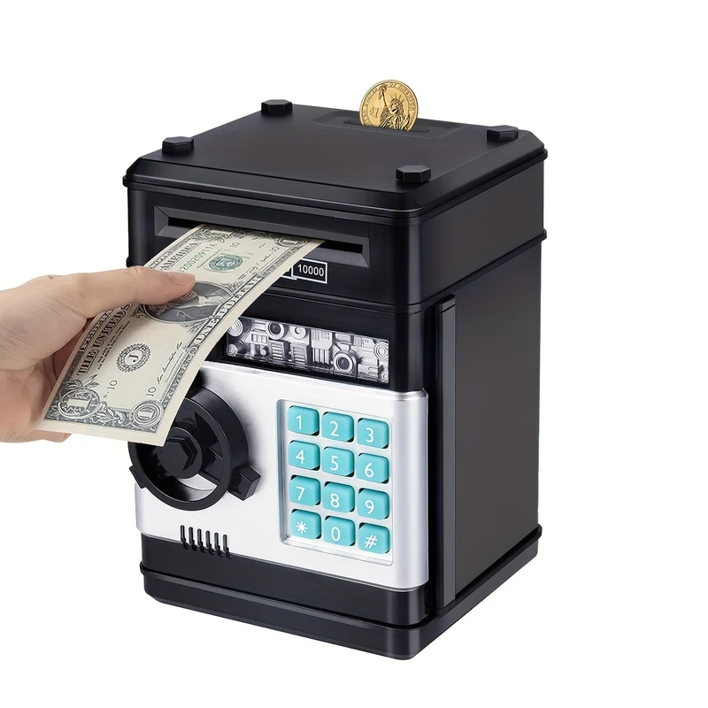 Salvadanaio, contenitore per monete in contanti, banca bancomat, salvadanaio elettronico, regalo per bambini