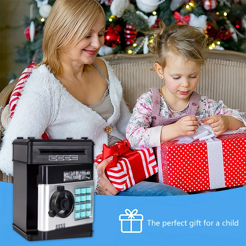 Salvadanaio, contenitore per monete in contanti, banca bancomat, salvadanaio elettronico, regalo per bambini