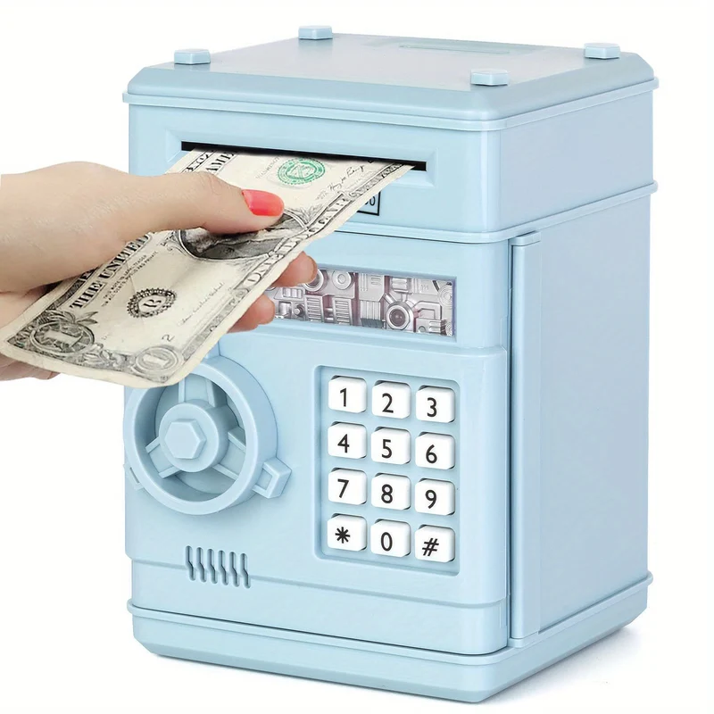 Salvadanaio, contenitore per monete in contanti, banca bancomat, salvadanaio elettronico, regalo per bambini