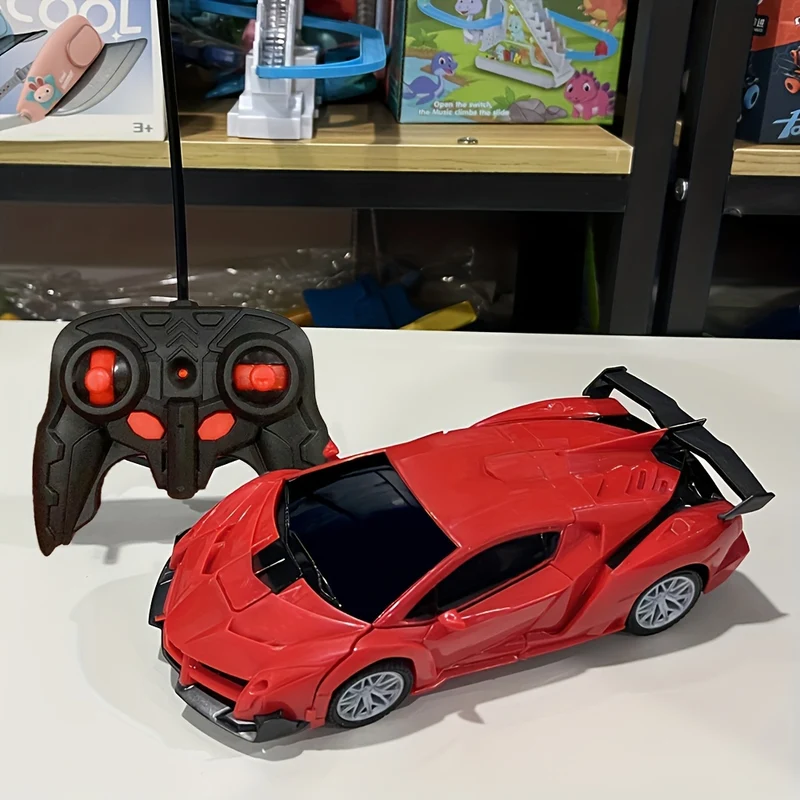 Auto telecomandata - Trasforma robot RC Cars Deformazione con un solo pulsante e rotazione a 360 gradi alla deriva, regalo di compleanno di Natale per ragazzi/ragazze