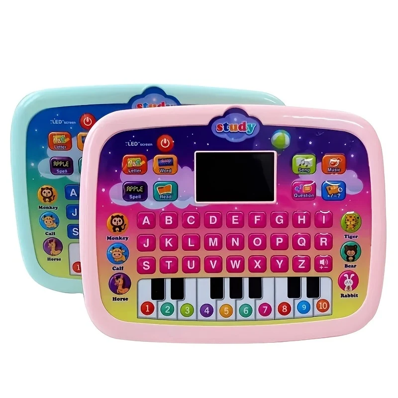 Tablet Per Bambini/pad Didattico Per Bambini Con Schermo LED Insegna Alfabeto, Numeri, Parole, Musica, Matematica, Giocattolo Elettronico Interattivo Per Lo Sviluppo Iniziale, Regalo Di Halloween E Natale Per Ragazzi E Ragazze