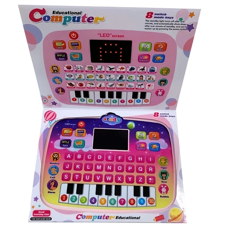 Tablet Per Bambini/pad Didattico Per Bambini Con Schermo LED Insegna Alfabeto, Numeri, Parole, Musica, Matematica, Giocattolo Elettronico Interattivo Per Lo Sviluppo Iniziale, Regalo Di Halloween E Natale Per Ragazzi E Ragazze