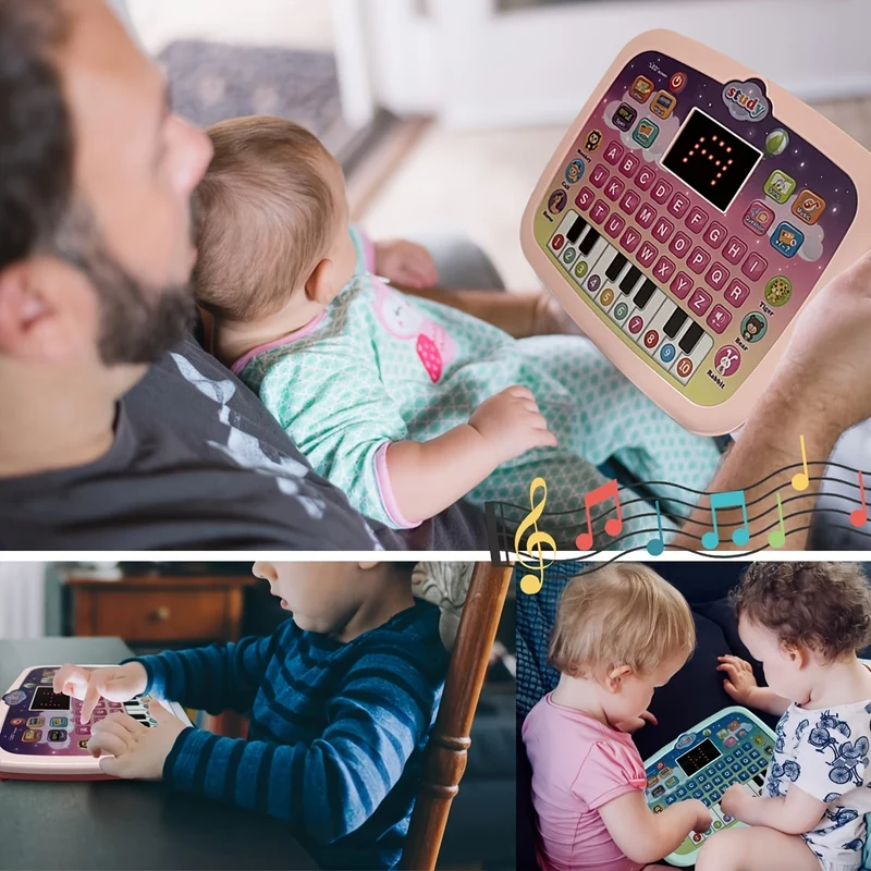 Tablet Per Bambini/pad Didattico Per Bambini Con Schermo LED Insegna Alfabeto, Numeri, Parole, Musica, Matematica, Giocattolo Elettronico Interattivo Per Lo Sviluppo Iniziale, Regalo Di Halloween E Natale Per Ragazzi E Ragazze