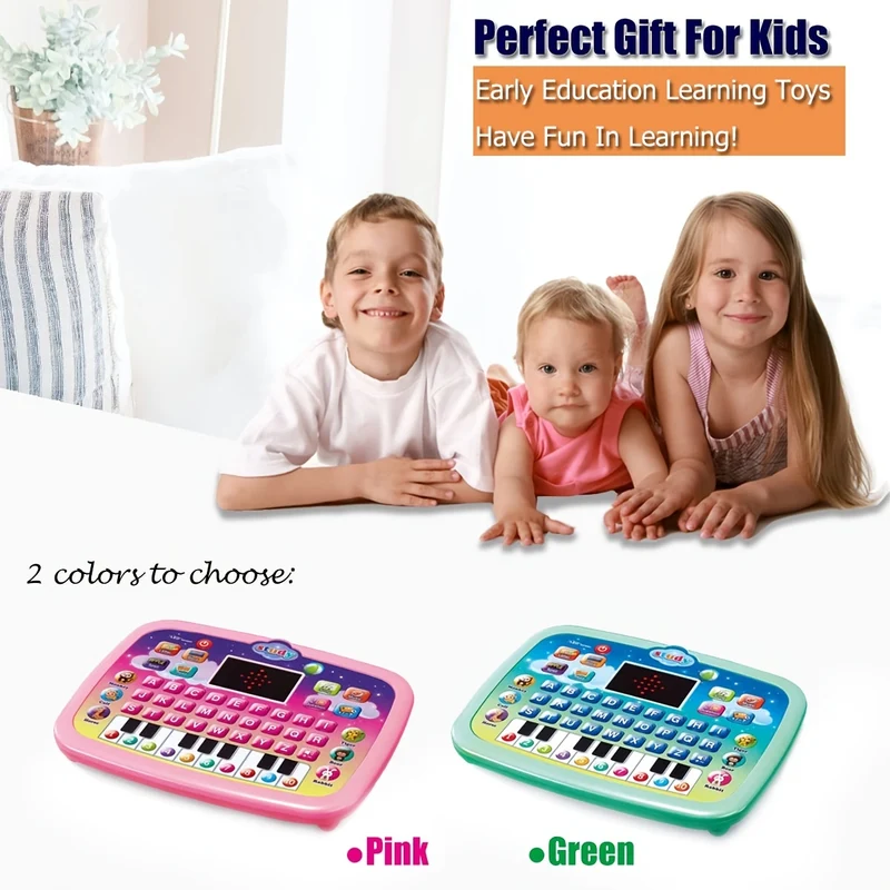 Tablet Per Bambini/pad Didattico Per Bambini Con Schermo LED Insegna Alfabeto, Numeri, Parole, Musica, Matematica, Giocattolo Elettronico Interattivo Per Lo Sviluppo Iniziale, Regalo Di Halloween E Natale Per Ragazzi E Ragazze