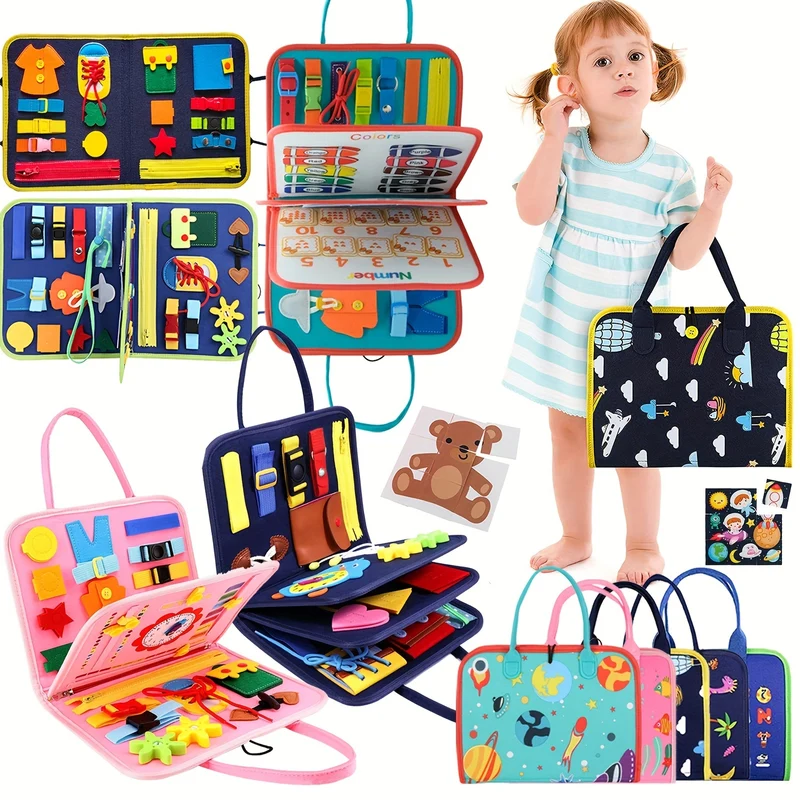 Giocattolo educativo da tavolo in feltro per neonati e bambini piccoli - Stimola l'apprendimento precoce e le capacità di vestirsi! , Halloween, regalo di Natale, regalo del Giorno del Ringraziamento