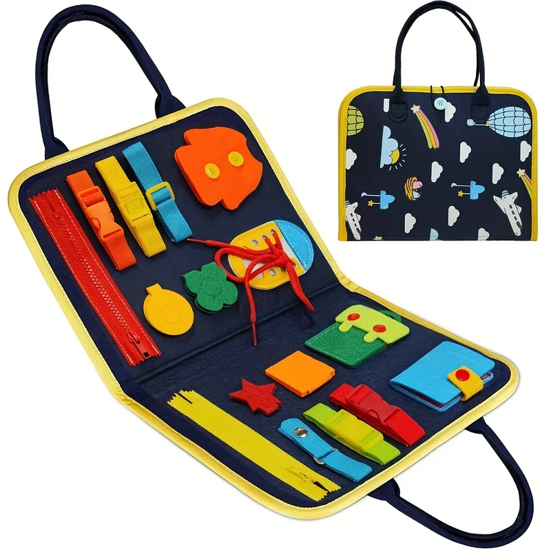 Giocattolo educativo da tavolo in feltro per neonati e bambini piccoli - Stimola l'apprendimento precoce e le capacità di vestirsi! , Halloween, regalo di Natale, regalo del Giorno del Ringraziamento