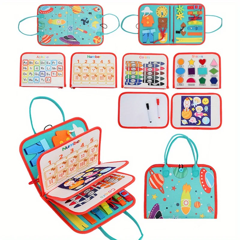 Giocattolo educativo da tavolo in feltro per neonati e bambini piccoli - Stimola l'apprendimento precoce e le capacità di vestirsi! , Halloween, regalo di Natale, regalo del Giorno del Ringraziamento