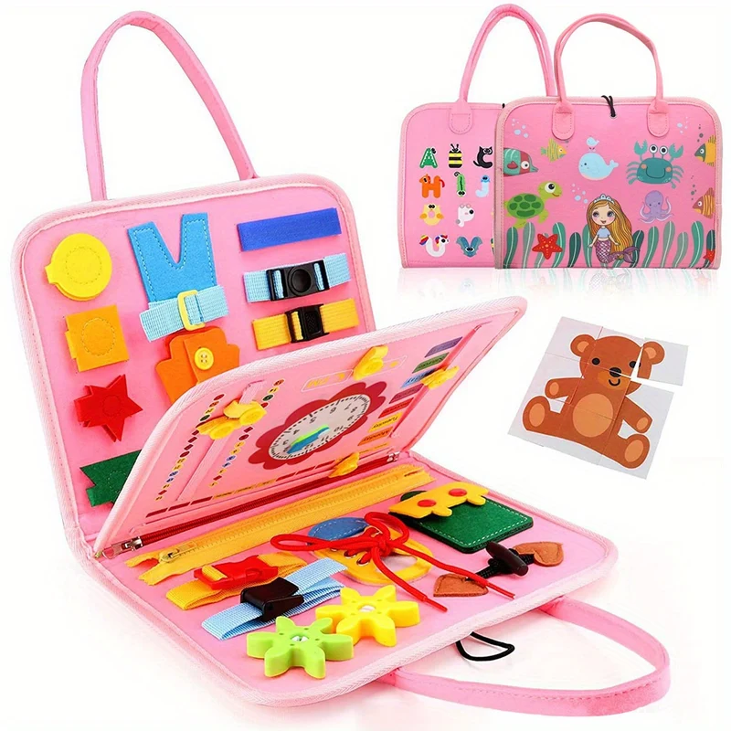 Giocattolo educativo da tavolo in feltro per neonati e bambini piccoli - Stimola l'apprendimento precoce e le capacità di vestirsi! , Halloween, regalo di Natale, regalo del Giorno del Ringraziamento
