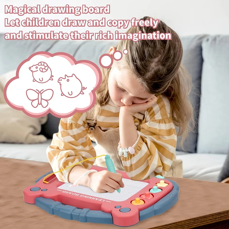 Magnetic Drawing Board: Giocattolo Educativo Per Bambini In Età Prescolare 1-3, Regalo Di Compleanno Perfetto Per Ragazzi E Ragazze Di 2 Anni, Regalo Di Natale E Halloween!
