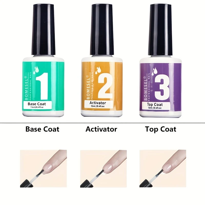 Set di polvere per immersione delle unghie Glitter Dust Nude Pink No Need Lamp Cure Natural Dry Long Lasting Dip Liquid Polish Kits