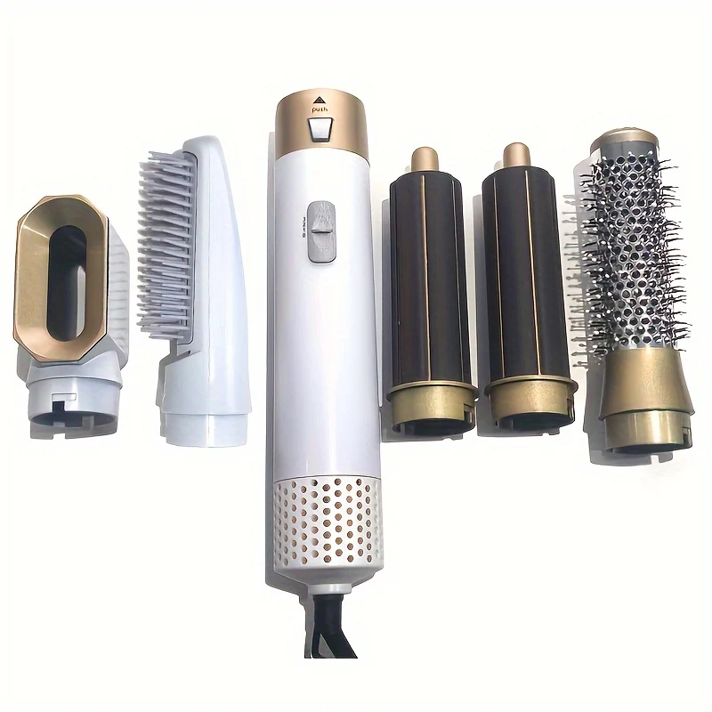 5 In 1 Asciugacapelli Spazzola Asciugacapelli Pettine Asciugacapelli Elettrico Asciugacapelli Professionale E Capelli Più Dritti Asta Di Ferro Arricciacapelli Bigodino Automatico