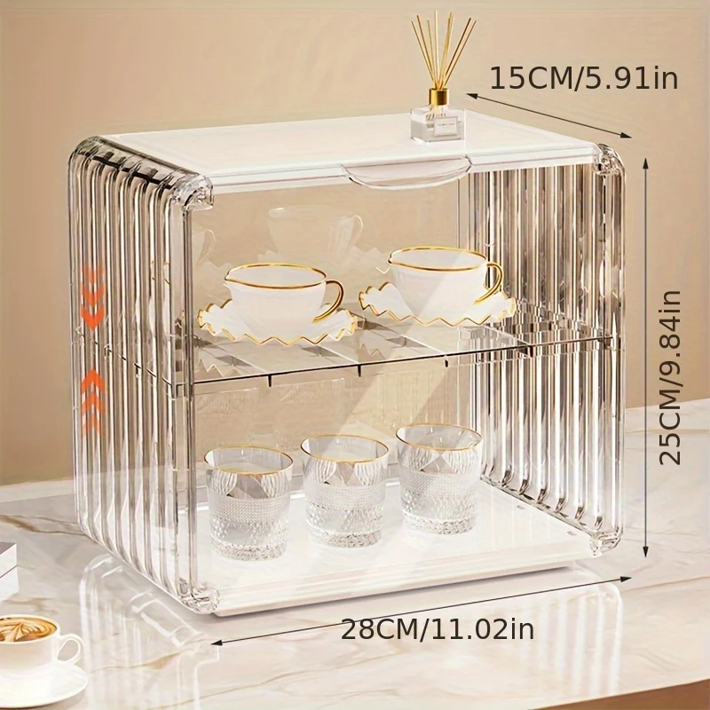 Organizzatore Professionale Per Trucco Cosmetico A Prova Di Polvere E Acqua, Con Cassetti, Grande Capacità, Organizer Da Banco Per Vanità, Bagno E Camera Da Letto