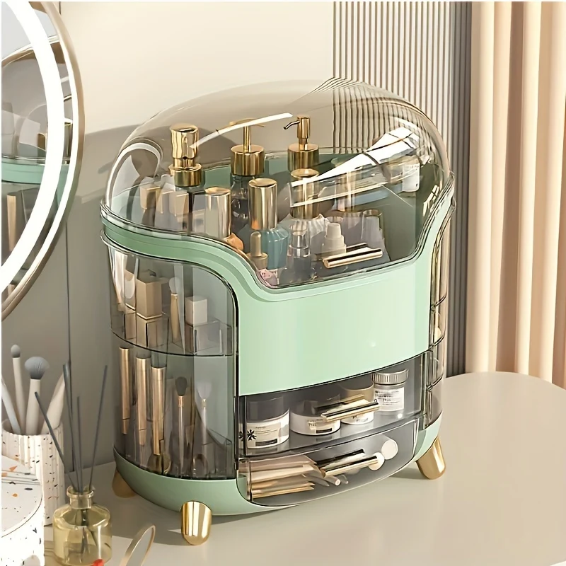 Organizzatore Professionale Per Trucco Cosmetico A Prova Di Polvere E Acqua, Con Cassetti, Grande Capacità, Organizer Da Banco Per Vanità, Bagno E Camera Da Letto