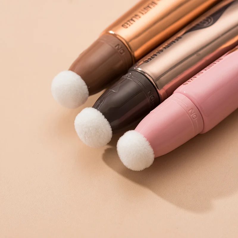 Set Trucco 3 Pezzi, Liquido Fard, Liquido Evidenziatore, Liquido Contorno, Cipria Per Dita, Set Trucco Per Principianti