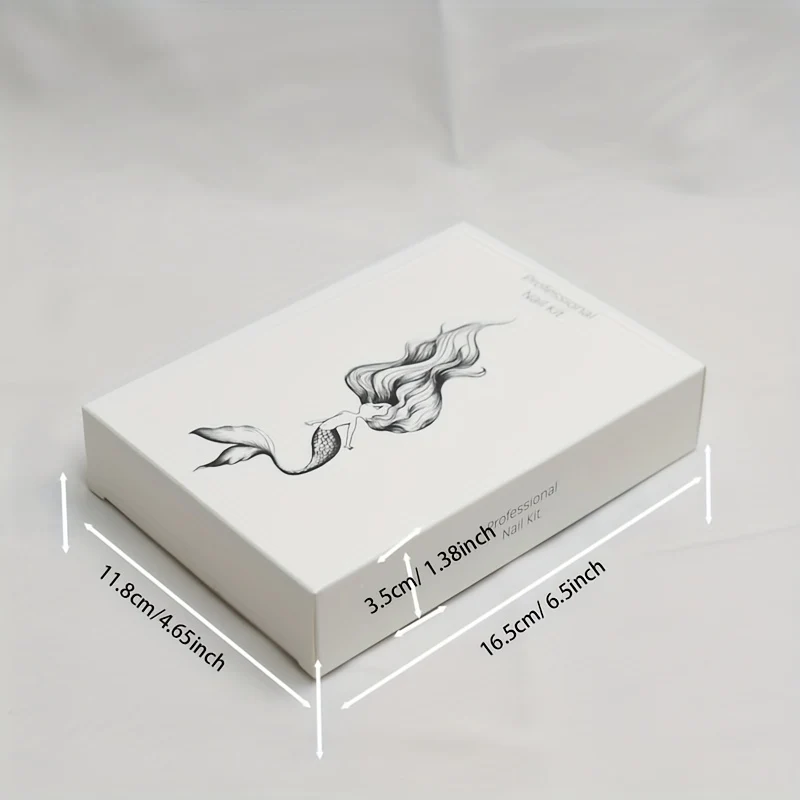 Kit acrilico per unghie, set polvere e liquido acrilico, set monomero liquido per unghie con pennello, kit polvere per unghie trasparente, bianco e rosa, set principiante per ricostruzione unghie in acrilico
