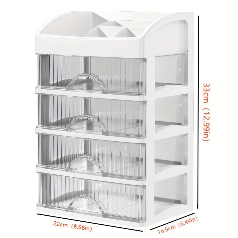 Organizzatore Di Trucco Per Vanità, Grande Organizzatore Da Appoggio Con Cassetti, Deposito Di Cosmetici Per La Cura Della Pelle, Pennelli, Ombretto, Lozioni, Rossetto, Smalto Per Unghie.Ottimo Per Comò, Bagno, Camera Da Letto