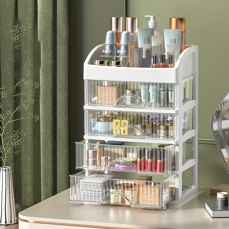 Organizzatore Di Trucco Per Vanità, Grande Organizzatore Da Appoggio Con Cassetti, Deposito Di Cosmetici Per La Cura Della Pelle, Pennelli, Ombretto, Lozioni, Rossetto, Smalto Per Unghie.Ottimo Per Comò, Bagno, Camera Da Letto