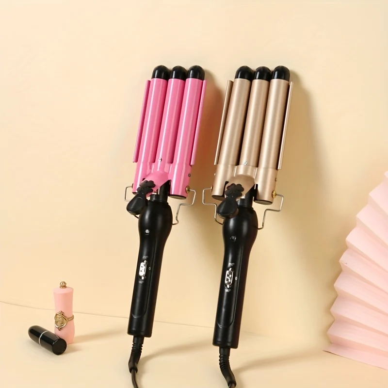 Arricciacapelli A 3 Cilindri Da 22 Mm Piastra Per Capelli Arricciacapelli In Ceramica Con Temperatura Regolabile Utensile Per L'acconciatura