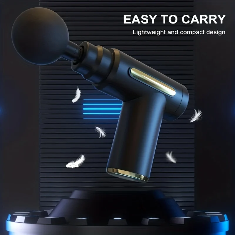 Mini Massage Gun Allevia Il Dolore Istantaneamente, 10.16 Cmterchangeable Massage Heads - Ottieni Un Immediato Sollievo Muscolare