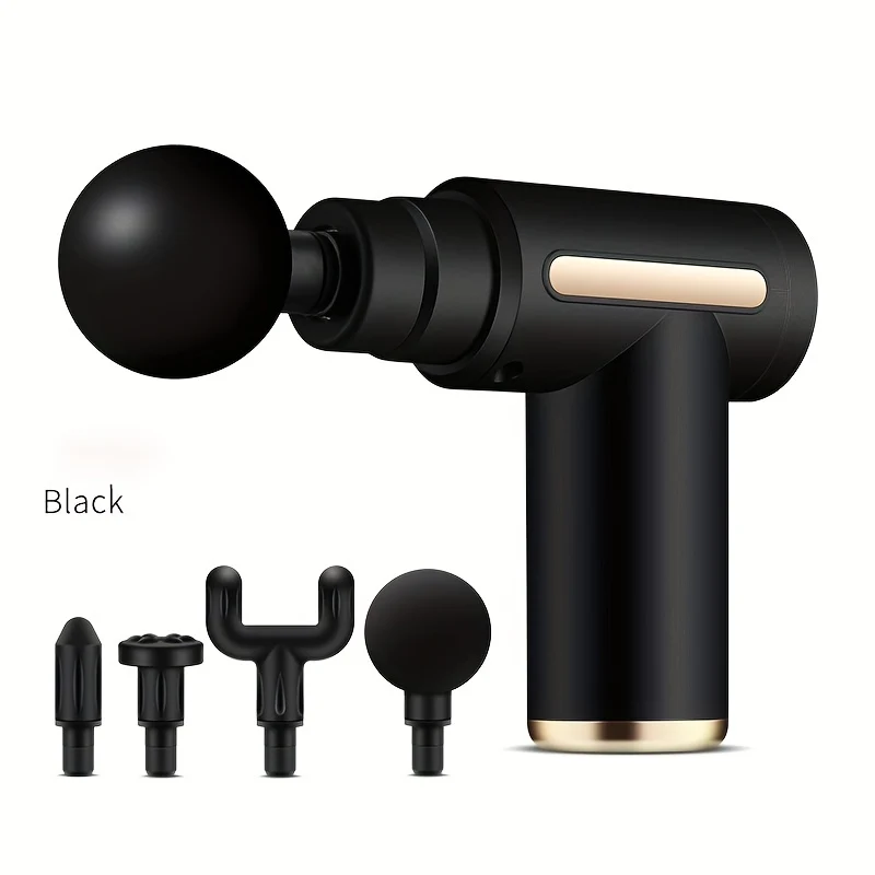 Mini Massage Gun Allevia Il Dolore Istantaneamente, 10.16 Cmterchangeable Massage Heads - Ottieni Un Immediato Sollievo Muscolare