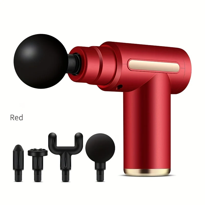 Mini Massage Gun Allevia Il Dolore Istantaneamente, 10.16 Cmterchangeable Massage Heads - Ottieni Un Immediato Sollievo Muscolare