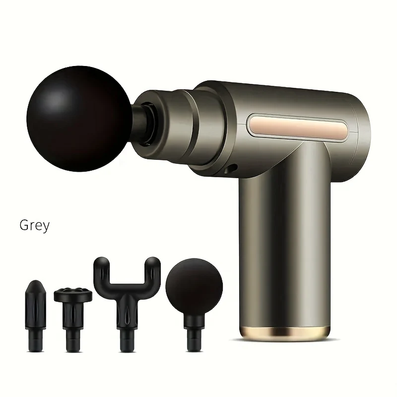 Mini Massage Gun Allevia Il Dolore Istantaneamente, 10.16 Cmterchangeable Massage Heads - Ottieni Un Immediato Sollievo Muscolare