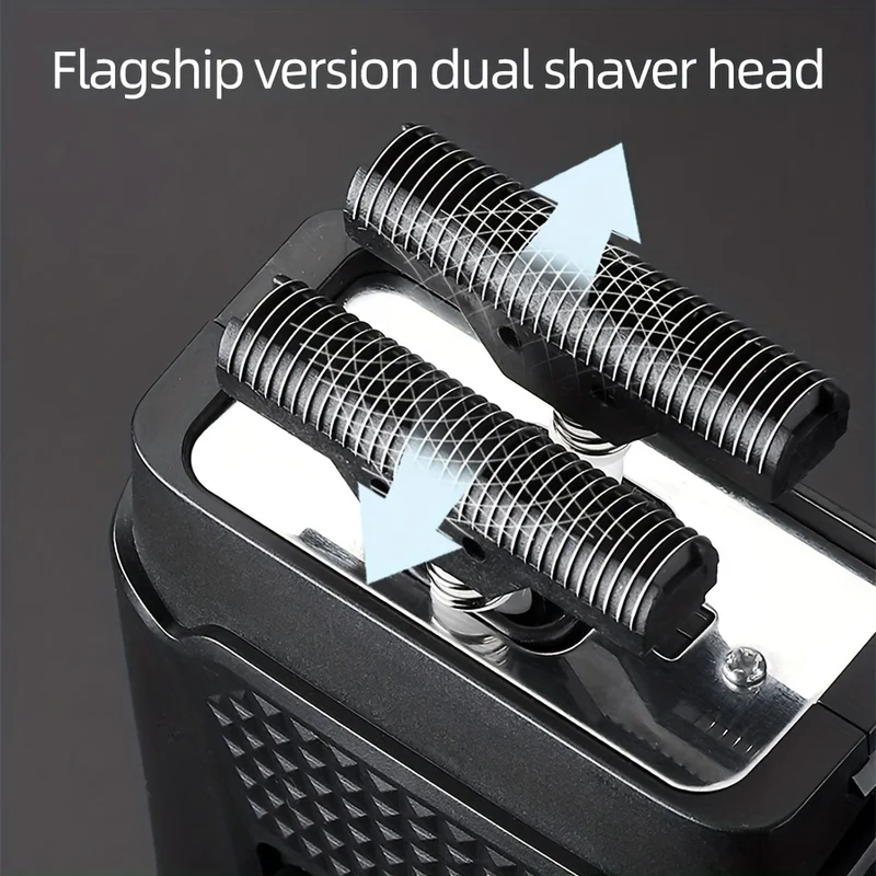 Rasoio da uomo, rasoio da barba ricaricabile Rasoio elettrico per uomo Macchina da barba elettrica per la testa