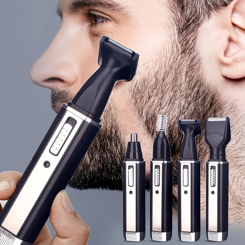 4 In 1 Rasoio Elettrico Per Uomo Donna, Rasoio Ricaricabile Impermeabile Indolore Epilatore