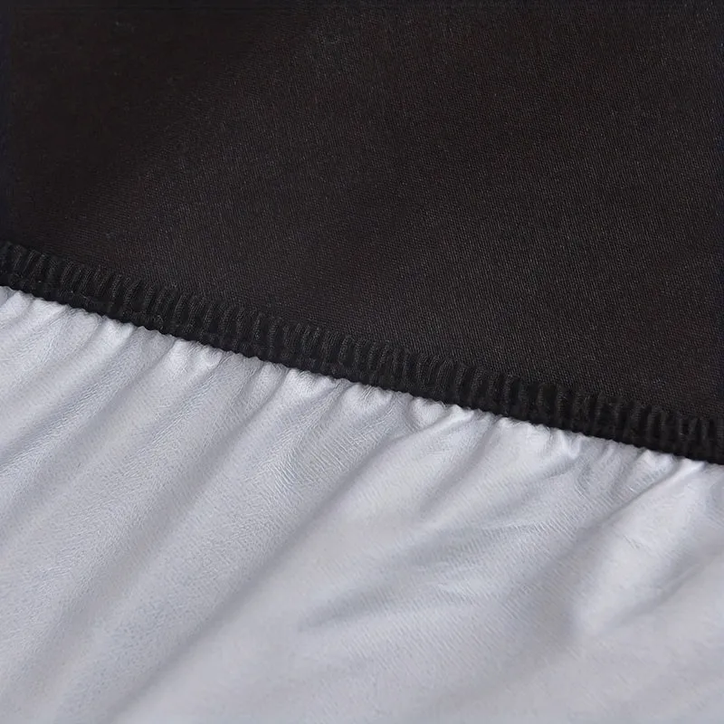 1pc Lenzuolo Impermeabile, Morbido Comodo Traspirante Coprimaterasso In Tinta Unita, Per Camera Da Letto Ospiti Dormitorio Hotel, Con Tasca Profonda, Solo Lenzuolo Con Angoli