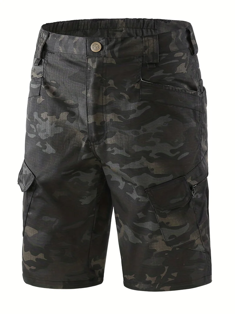 Pantaloncini Tattici Multitasche Da Uomo Pantaloncini Cargo Multiuso Pantaloncini Da Trekking Impermeabili Da Esterno