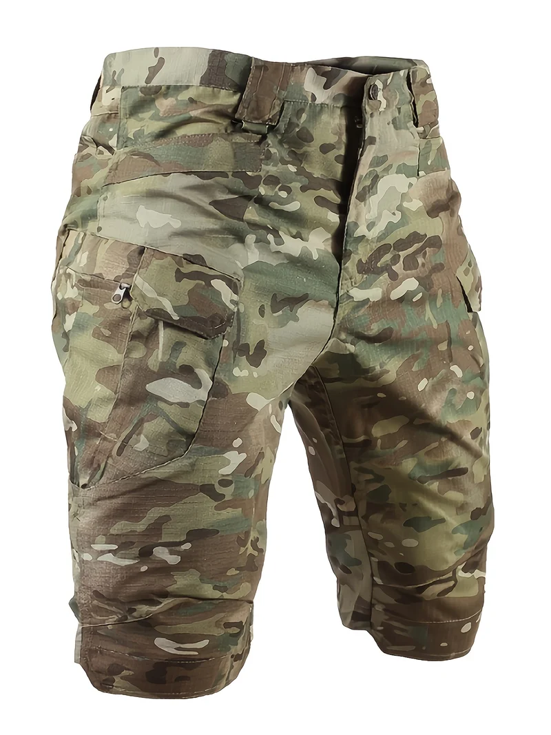 Pantaloncini Tattici Multitasche Da Uomo Pantaloncini Cargo Multiuso Pantaloncini Da Trekking Impermeabili Da Esterno