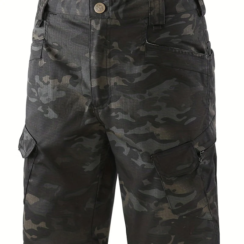 Pantaloncini Tattici Multitasche Da Uomo Pantaloncini Cargo Multiuso Pantaloncini Da Trekking Impermeabili Da Esterno